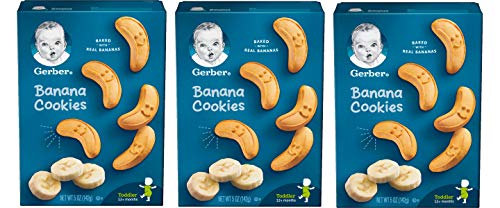 Gerber Graduates BANANA COOKIES 5oz. (Pack of 3)