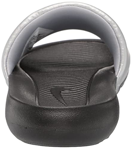 Nike Women's Victori Slide, Black Black Metallic Silver, 8