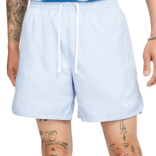 Nike Sportswear Sport Essentials Woven Lined Flow Shorts Mens, Light Marine/White, X-Large