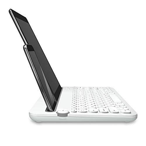 Logitech Bluetooth Multi-Device Keyboard K480 – White – for Windows and Mac Computers, Android and iOS Tablets and Smartphones