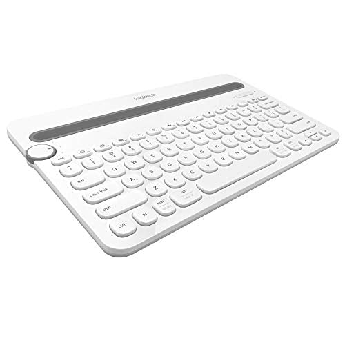 Logitech Bluetooth Multi-Device Keyboard K480 – White – for Windows and Mac Computers, Android and iOS Tablets and Smartphones