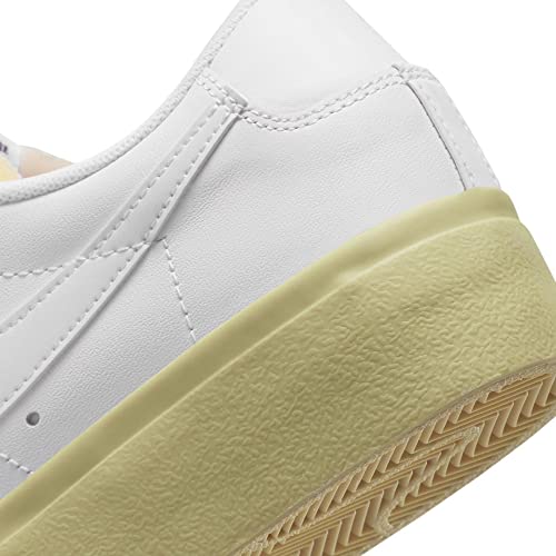 Nike Womens Blazer Low Platform Casual Shoes Dj0292 (White/Lemon Wash/Black/White, us_Footwear_Size_System, Adult, Women, Numeric, Medium, Numeric_8)